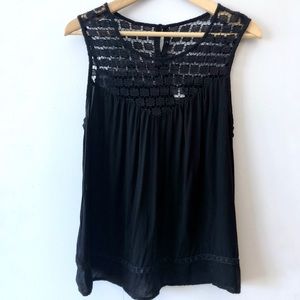 NWT Old Navy Black Lace Top | Medium